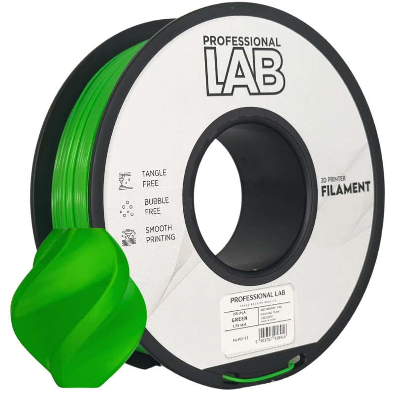 PLA Ātrgaites Zaļš Professional Lab