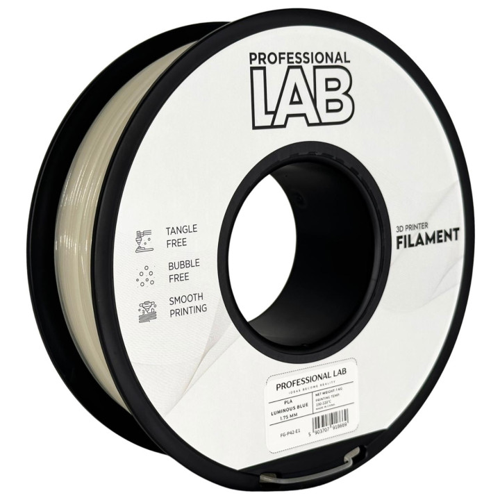 PLA Luminous Blue Professional Lab